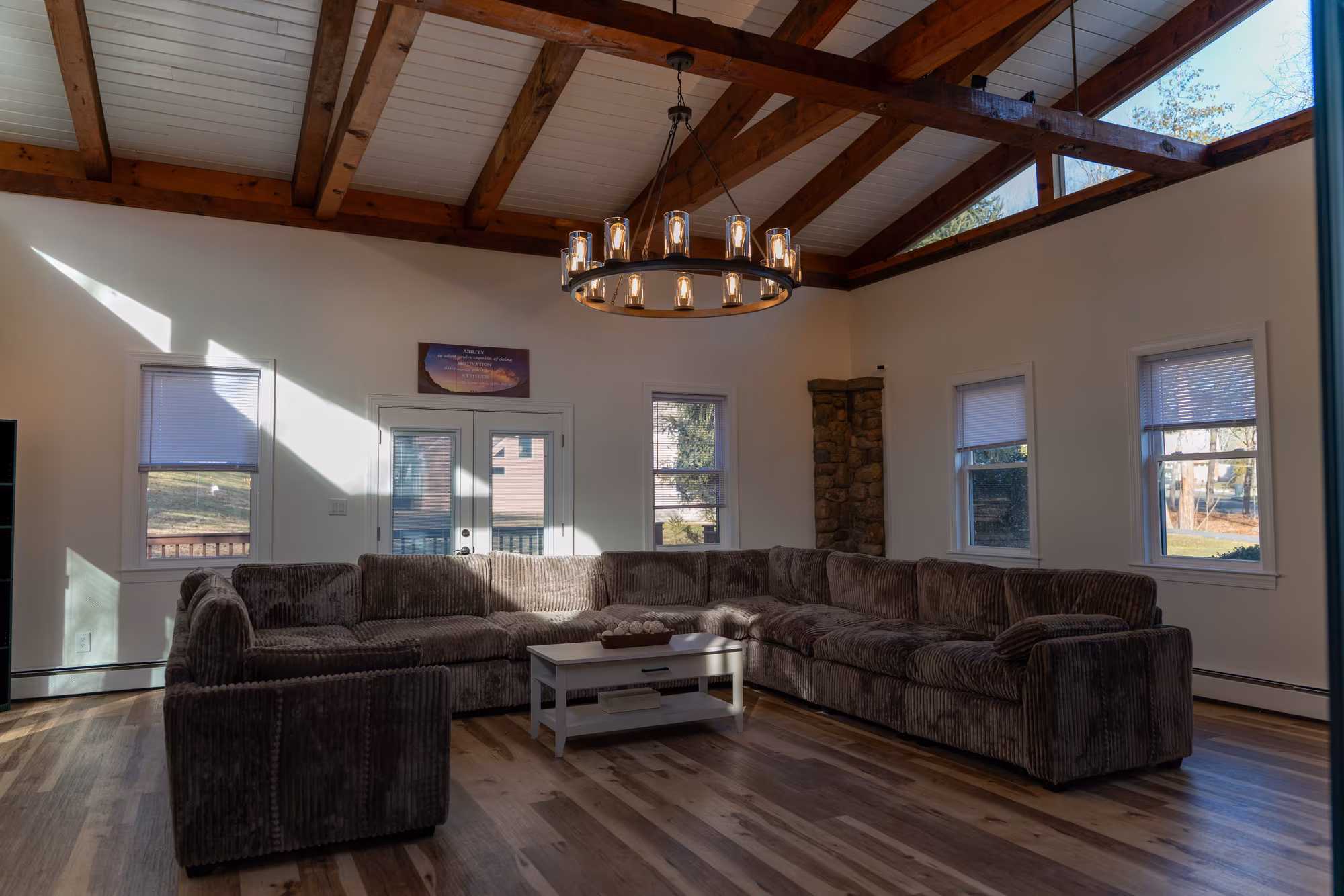 Open living area in a Valley Spring partner sober living home in New Jersey Open living area in a Valley Spring partner sober living home in New Jersey